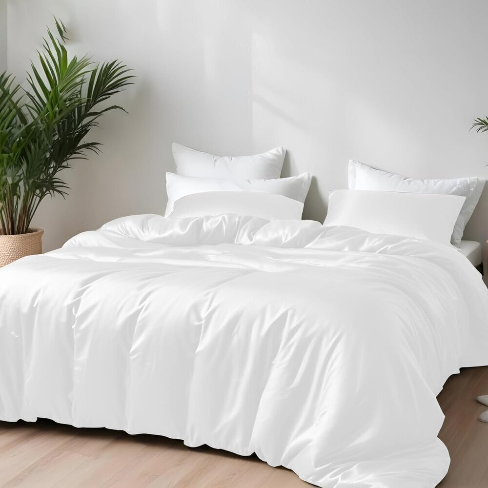 Duvet Cover Set Queen Size - Viscose Derived from Bamboo Soft